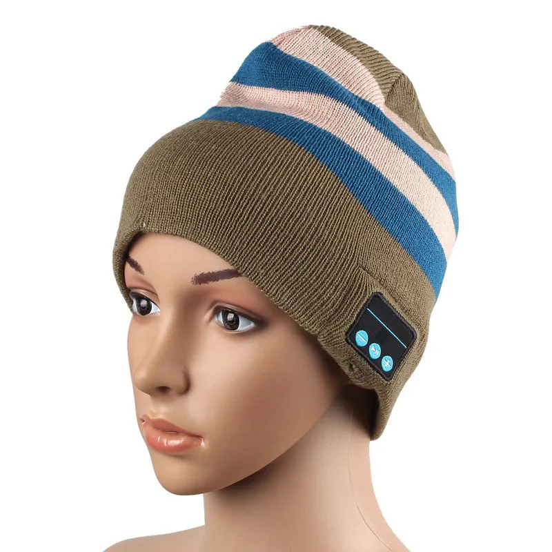 1PC Warm Hat Wireless Bluetooth Smart Cap Headset Headphone Speaker Mic
