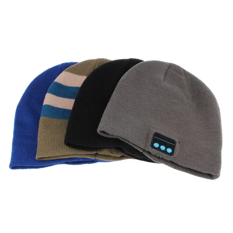 1PC Warm Hat Wireless Bluetooth Smart Cap Headset Headphone Speaker Mic