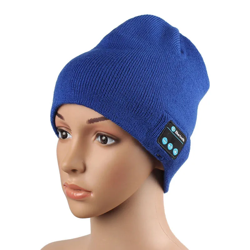 1PC Warm Hat Wireless Bluetooth Smart Cap Headset Headphone Speaker Mic