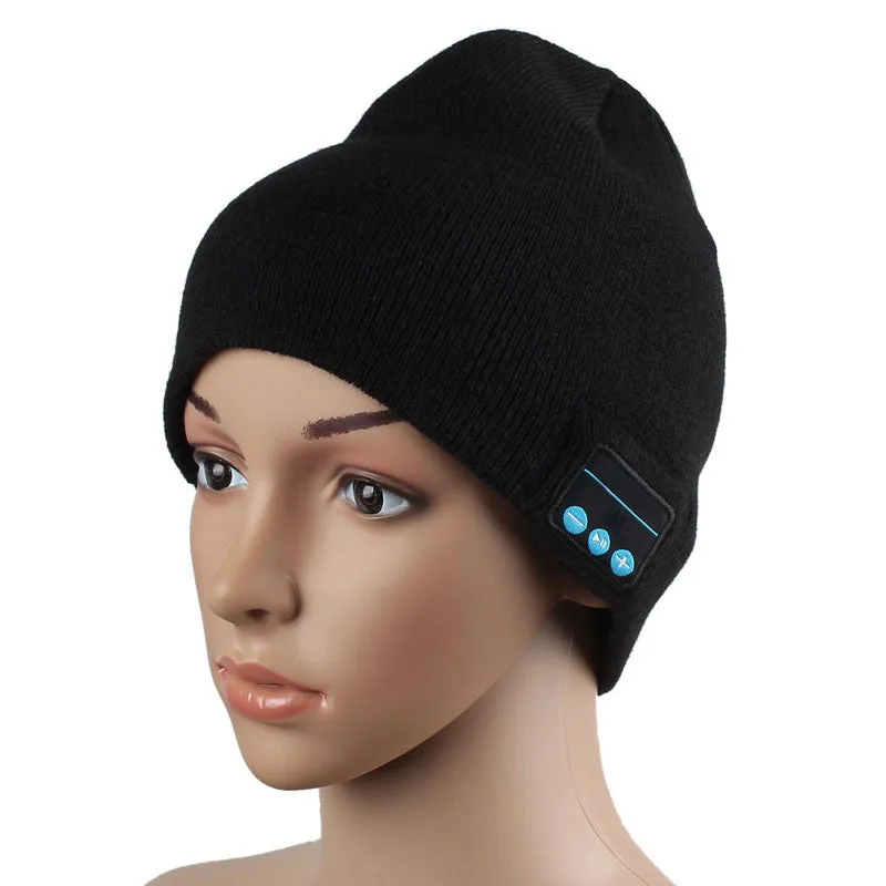1PC Warm Hat Wireless Bluetooth Smart Cap Headset Headphone Speaker Mic