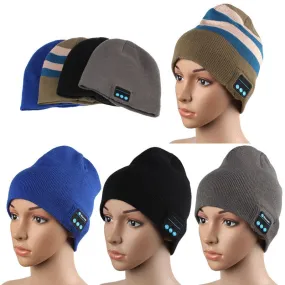 1PC Warm Hat Wireless Bluetooth Smart Cap Headset Headphone Speaker Mic