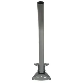 24 inch Heavy Duty J-Pipe Mount Mast - Powder Coat - Grey