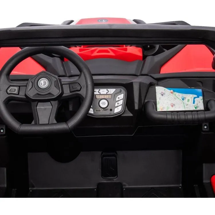 24V Freddo Toys Storm UTV 2 Seater Ride On - Red