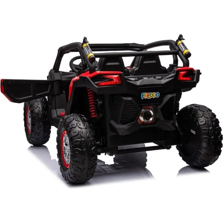 24V Freddo Toys Storm UTV 2 Seater Ride On - Red