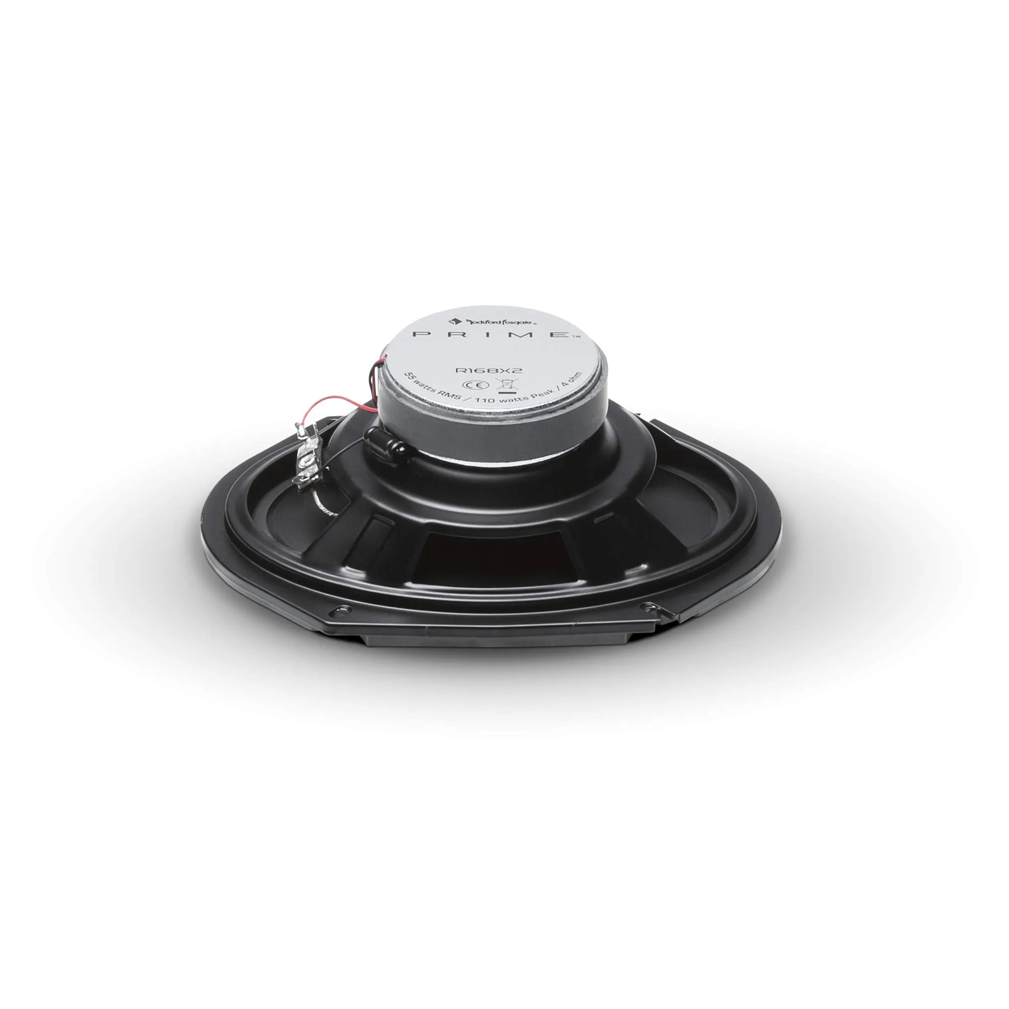 (4) Rockford R168X2 Prime 6x8 Inches Full Range Coaxial Speaker with 18 Gauge 100 FT Speaker Wire and Free Mobile Holder
