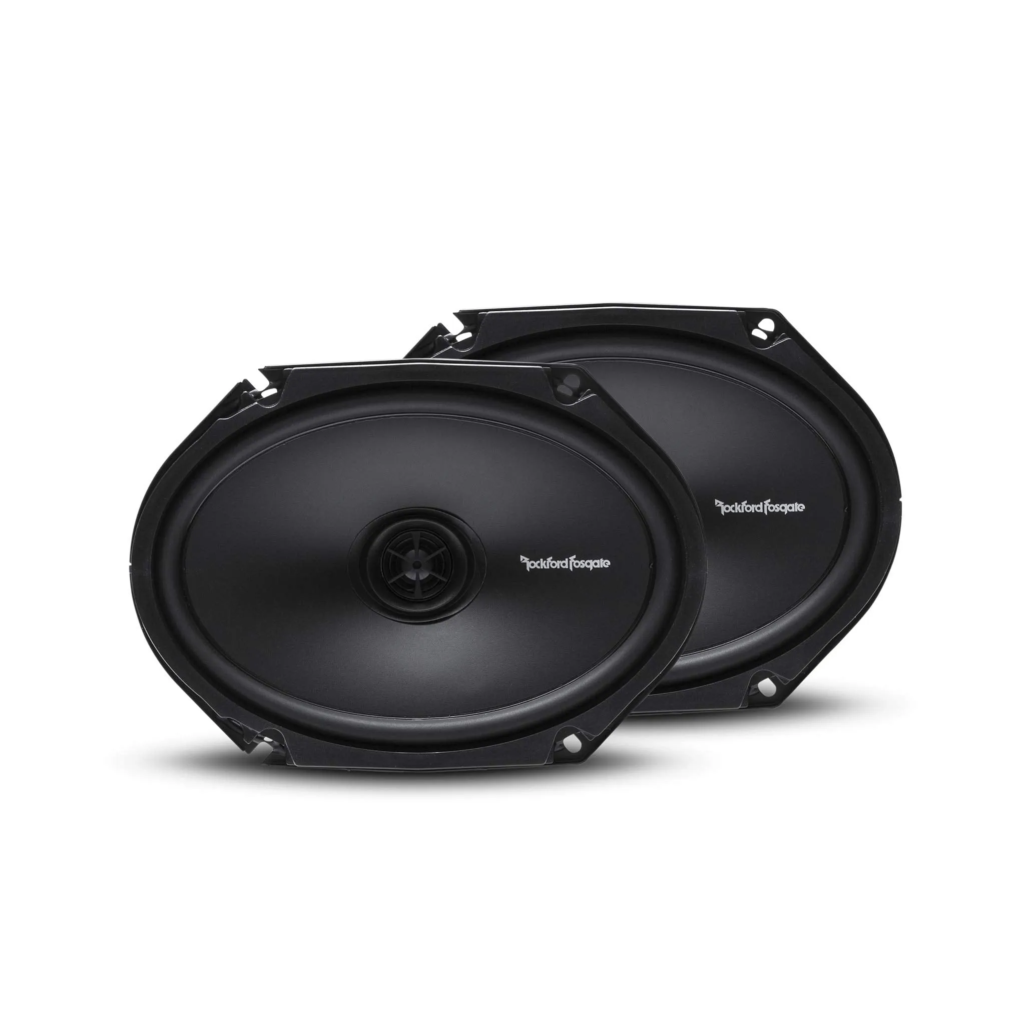 (4) Rockford R168X2 Prime 6x8 Inches Full Range Coaxial Speaker with 18 Gauge 100 FT Speaker Wire and Free Mobile Holder
