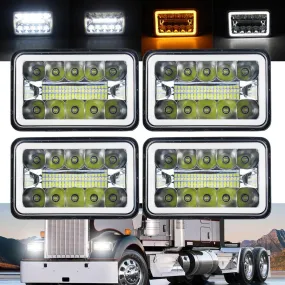 4 X 6" Rectangle LED Headlight Kits