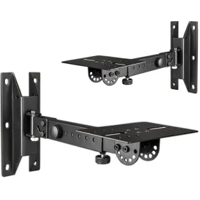 5Core 2 Pack Speaker Wall Mount Stand Bookshelf Pair Rotatable Angle