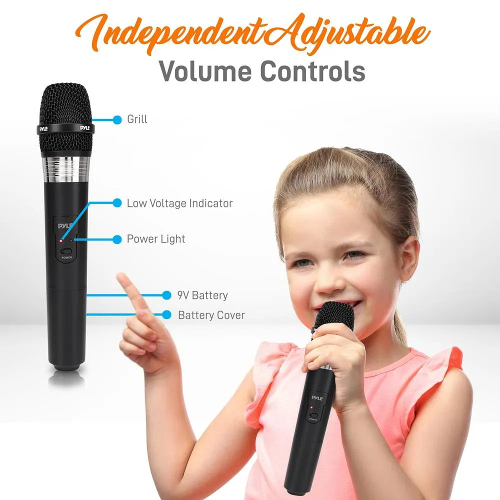 8 Mic Professional Handheld Vhf Wireless Microphone System