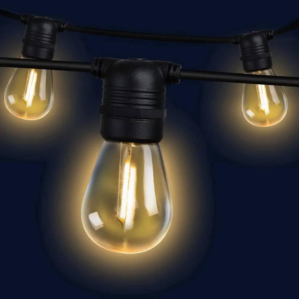 86m Waterproof LED Festoon String Lights - Jingle Jollys