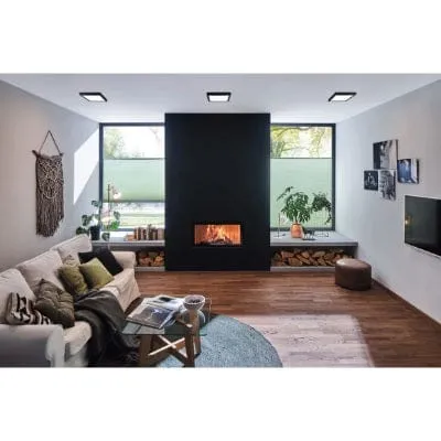Abia Square LED Panel 300x300mm Neutral White - Black