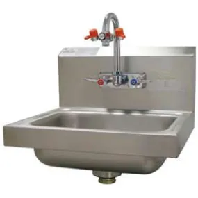 Advance Tabco® Hand Sink With Eye Wash Faucet, 17-1/4"L x 15-1/4"W x 13"H Overall