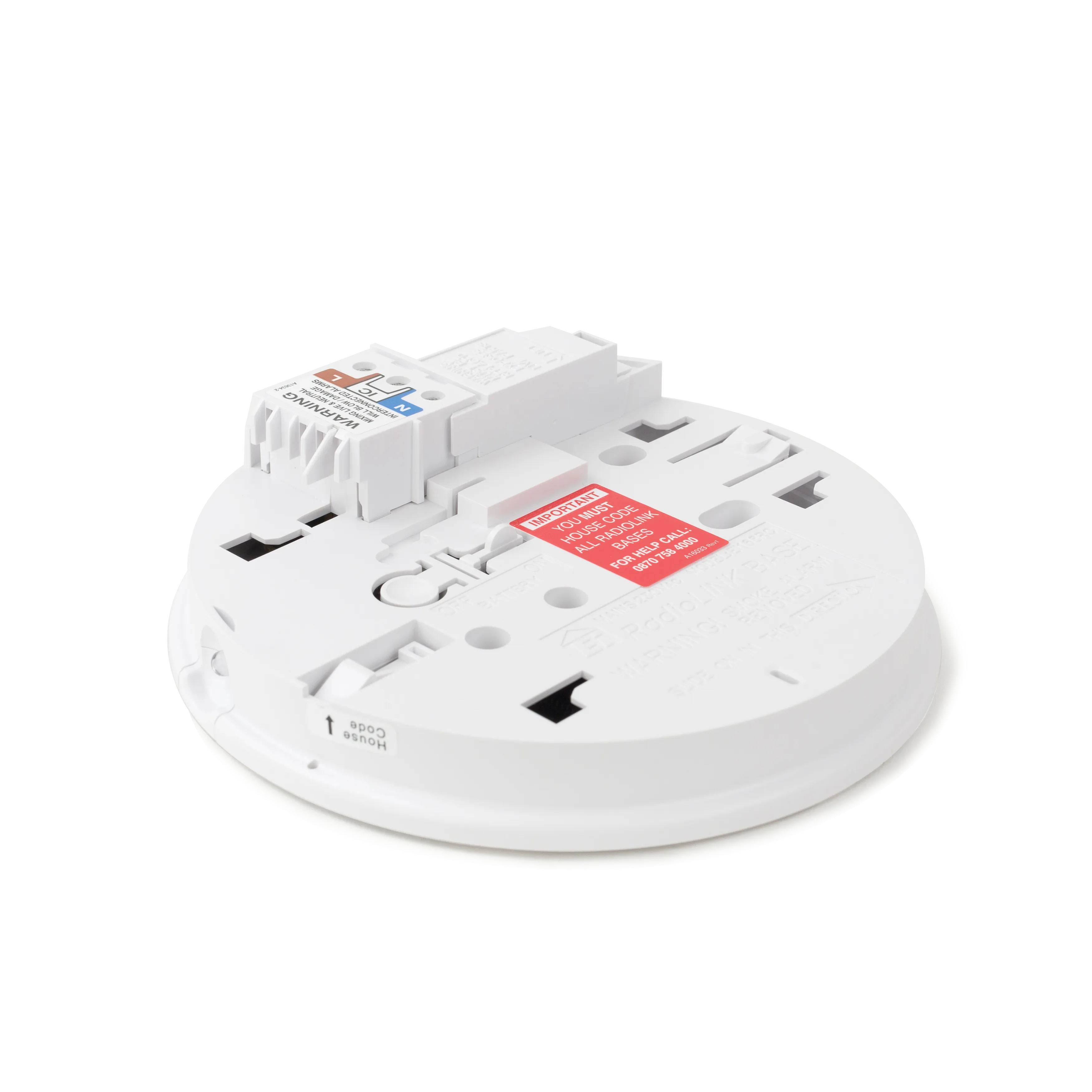 Aico Ei168RC RadioLINK Base Wired with Rechargeable Lithium Back-up