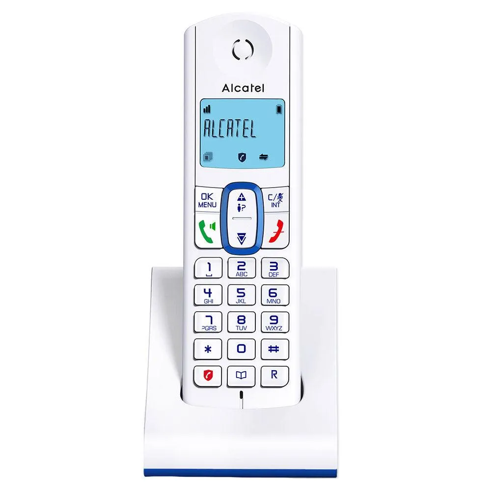 Alcatel F630 Cordless Telephone - White x Blue