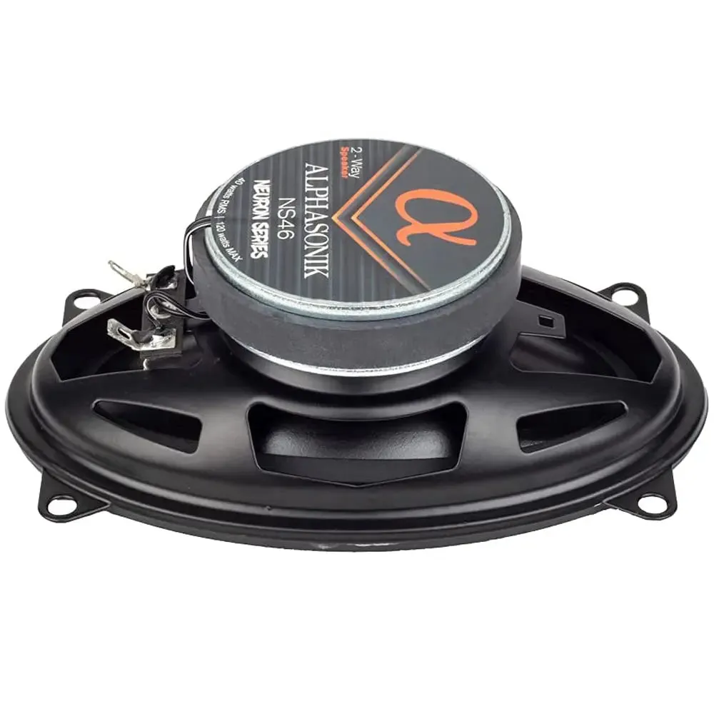 Alphasonik NS46 Neuron Series 4 x 6 120 Watts 2-Way Full Range Car Audio Speaker (Pair)