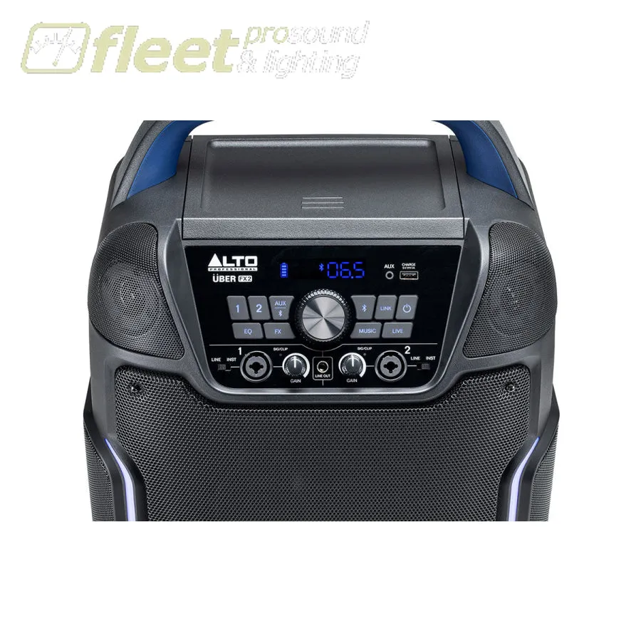 Alto UBER FX MKII Portable Speaker - 200W Battery-Powered with Enhanced Audio Effects
