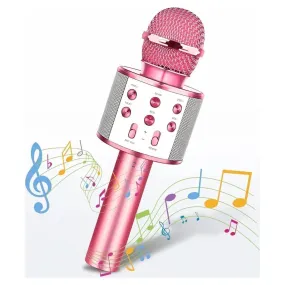 ATOPDREAM MKEGIR01 Kids Microphone Girls Toys Bluetooth Microphone, Pink