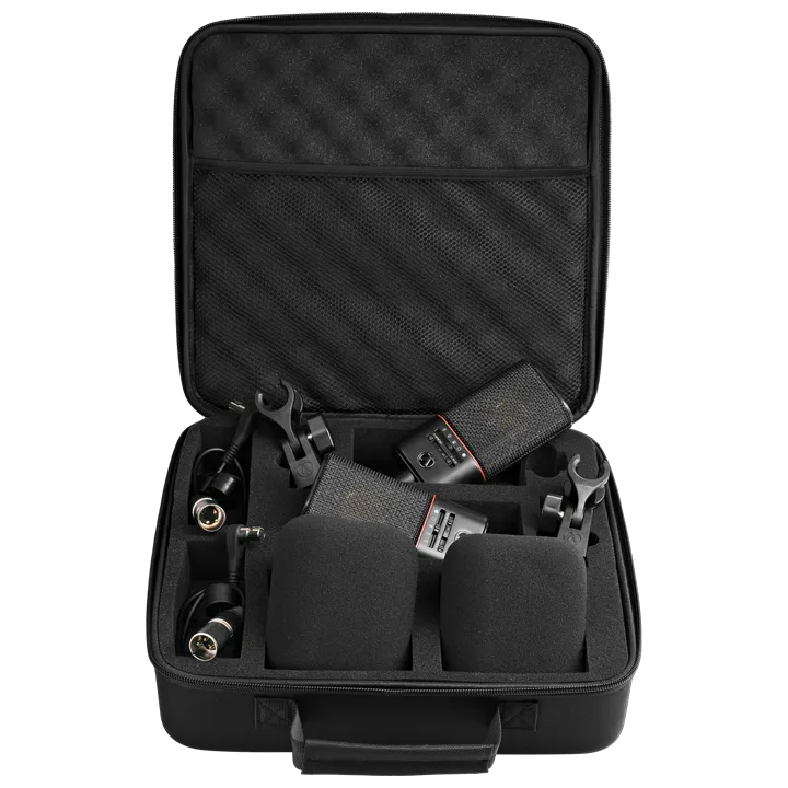 Austrian Audio OC818 BLACK DUAL SET GO Multi-pattern Large-diaphragm Condenser Microphone Pair Set (Black)