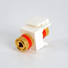 Banana Plug Keystone Insert, Red