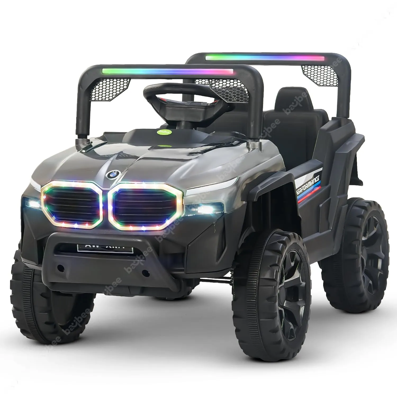 Baybee Alfton Battery Operated Jeep for Kids, Ride on Toy Kids Car with RGB Light & Music