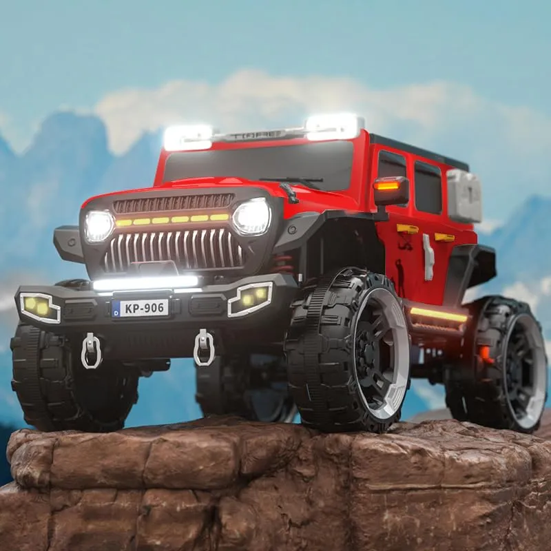 Baybee Hurricane Rechargeable Battery Operated Jeep for Kids Ride on Kids Car with Music & Light