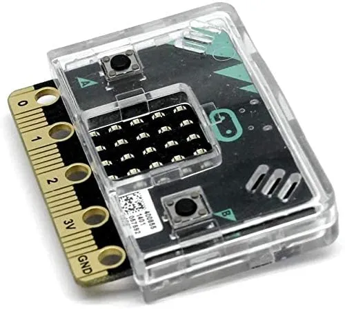 BBC micro:bit v2 Kit with Micro:bit Breadboard Adapter and Micro:bit v2 Case (Clear)