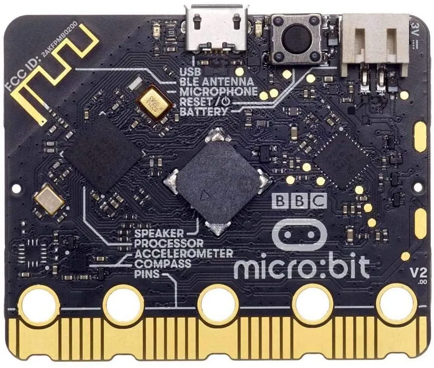 BBC micro:bit v2 Kit with Micro:bit Breadboard Adapter and Micro:bit v2 Case (Clear)