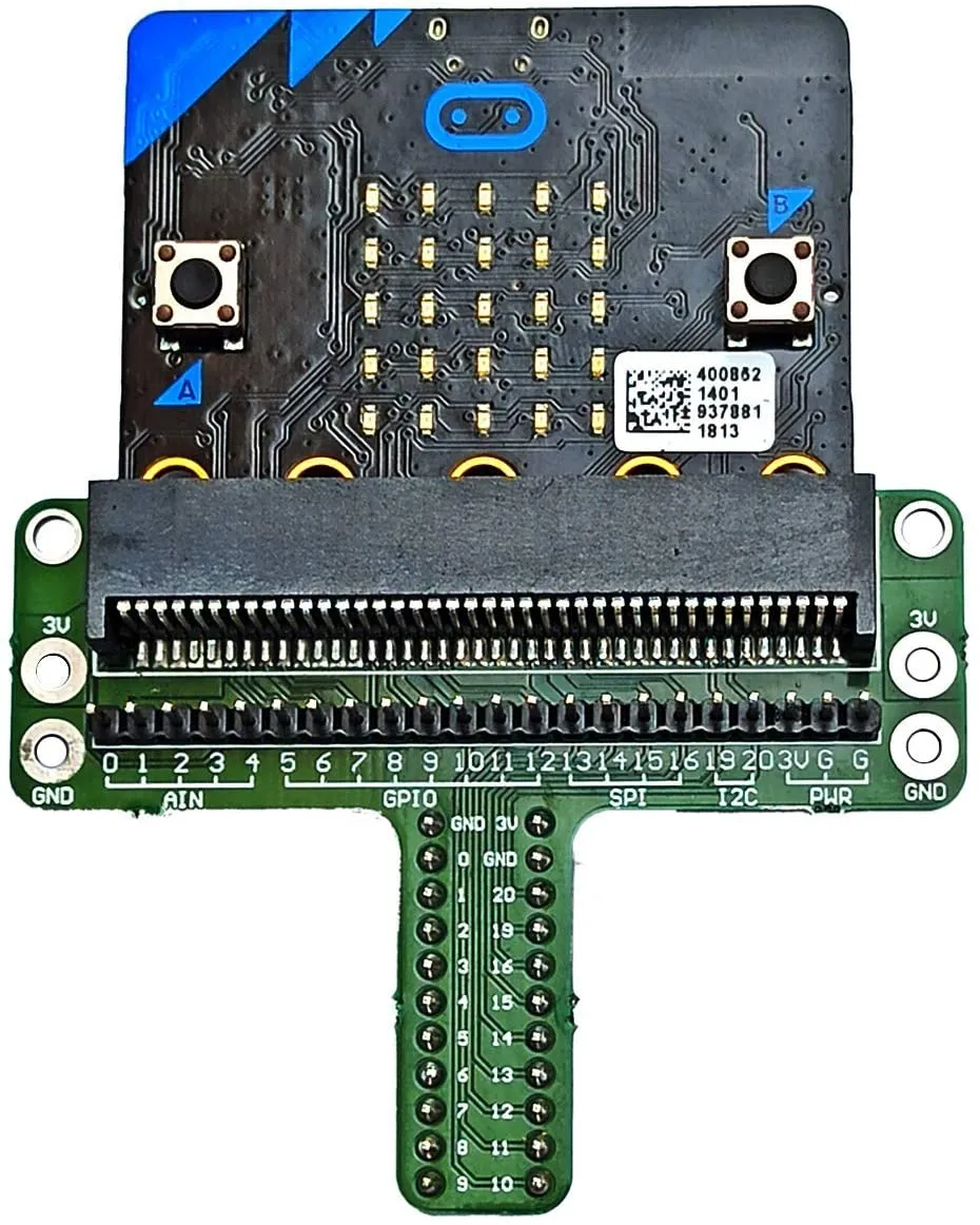 BBC micro:bit v2 Kit with Micro:bit Breadboard Adapter and Micro:bit v2 Case (Clear)