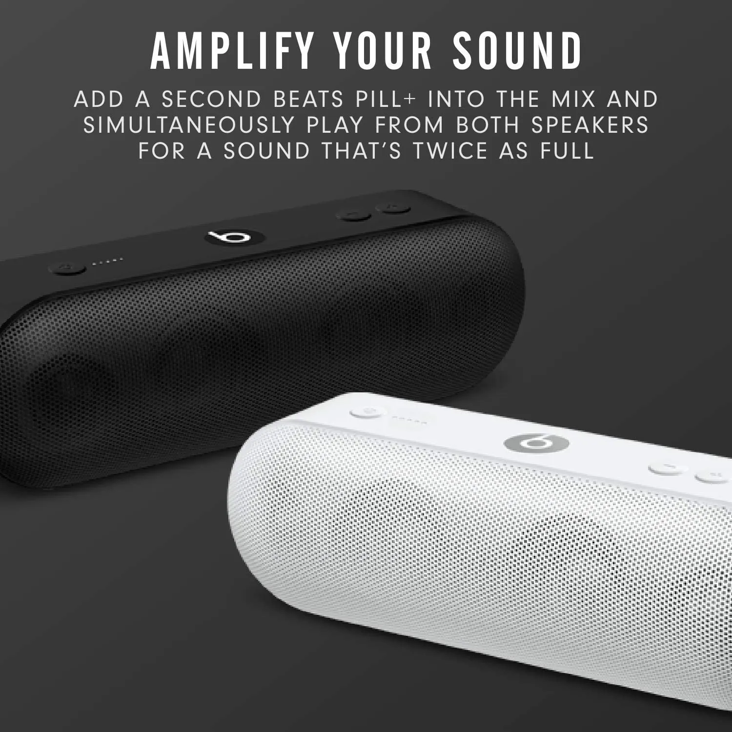 Beats Pill  Portable Wireless Speaker - Stereo Bluetooth, 12 Hours of Listening Time, Microphone for Phone Calls - Black