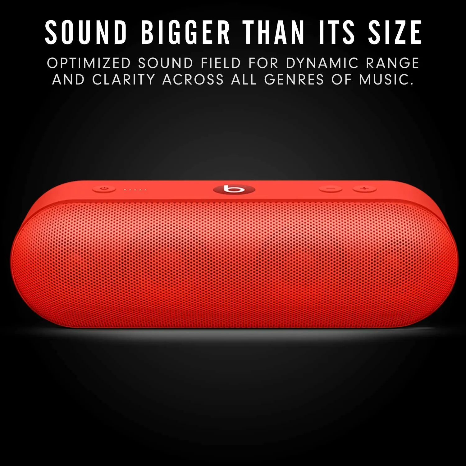 Beats Pill  Portable Wireless Speaker - Stereo Bluetooth, 12 Hours of Listening Time, Microphone for Phone Calls - Red