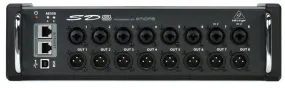 Behringer SD8 I/O Stage Box with 8 Remote-Controllable Midas Preamps, 8 Outputs, AES50 Networking and ULTRANET Personal Monitoring Hub