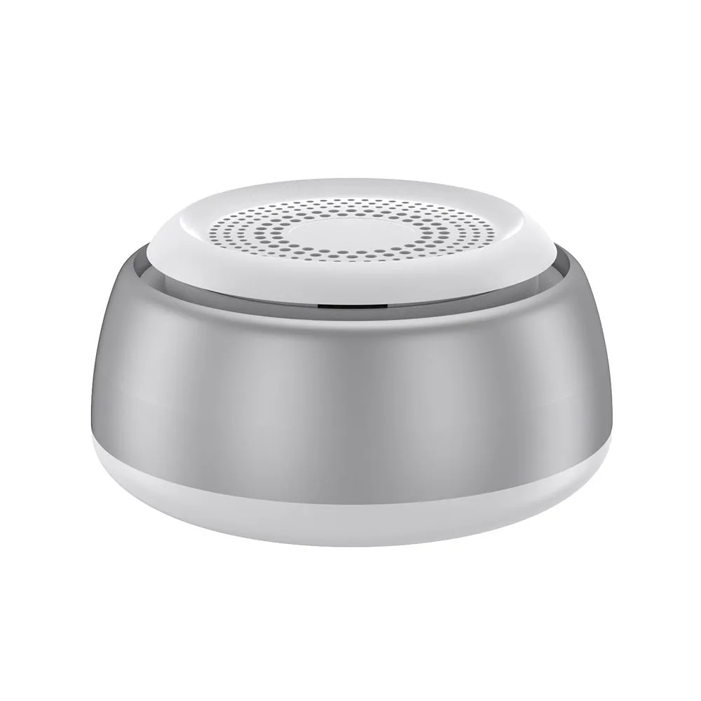 Bluetooth Smart Audio Outdoor Portable Mini Lock and Load Spray Subwoofer Portable Speaker Rotating Light