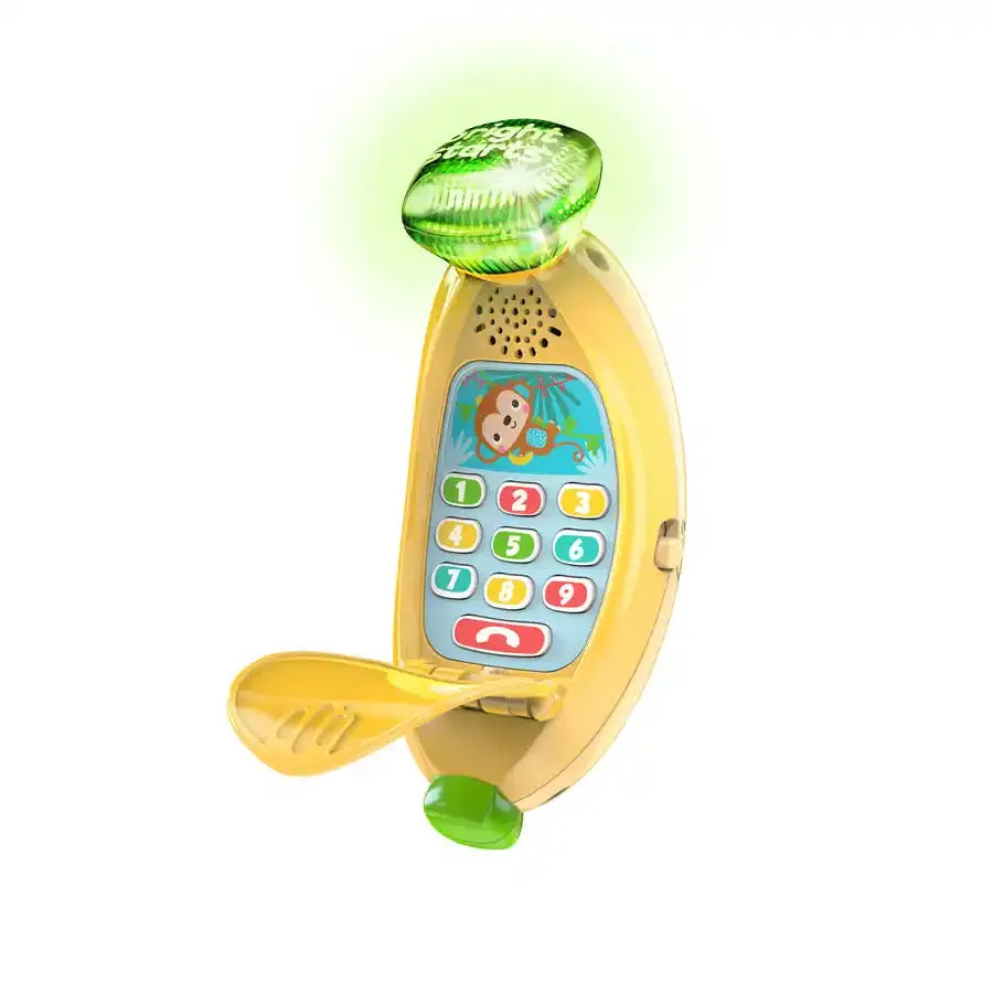 Bright Starts Babblin’ Banana Ring & Sing Activity Toy