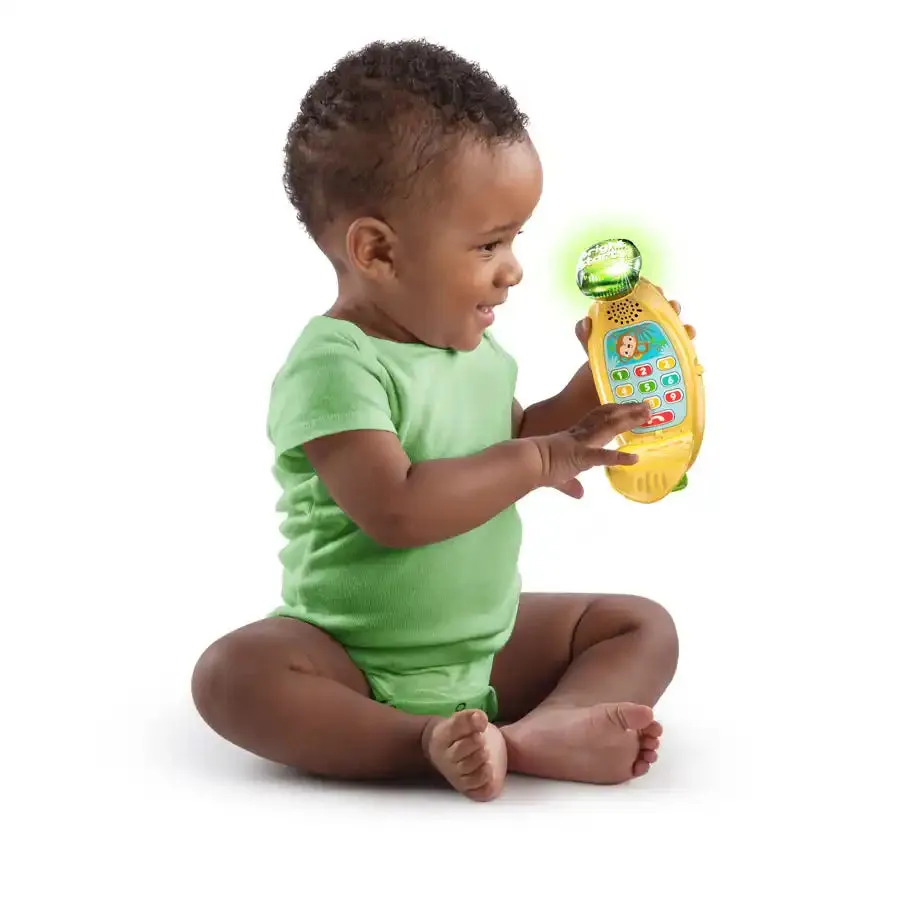 Bright Starts Babblin’ Banana Ring & Sing Activity Toy