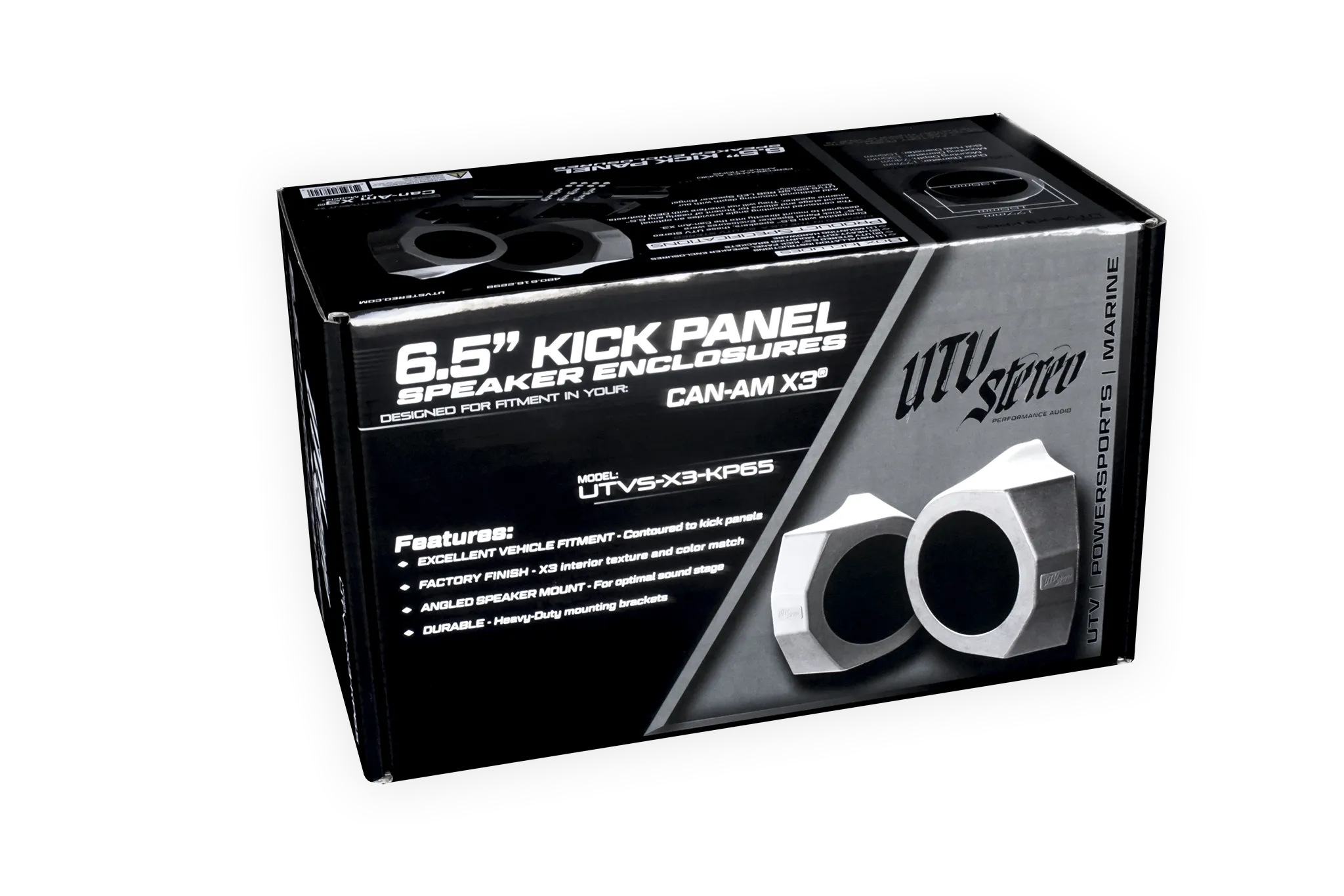 Can-Am® X3 6.5" Kick Panel Speaker Enclosures | UTVS-X3-KP65