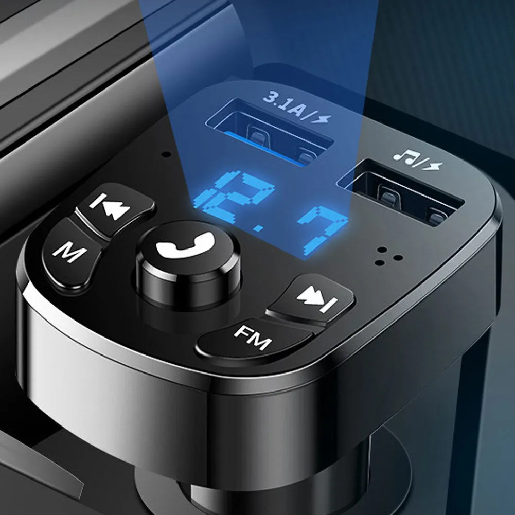 Car Multifunction Noise Reduction Car  Mp3  Player Fm Transmitter