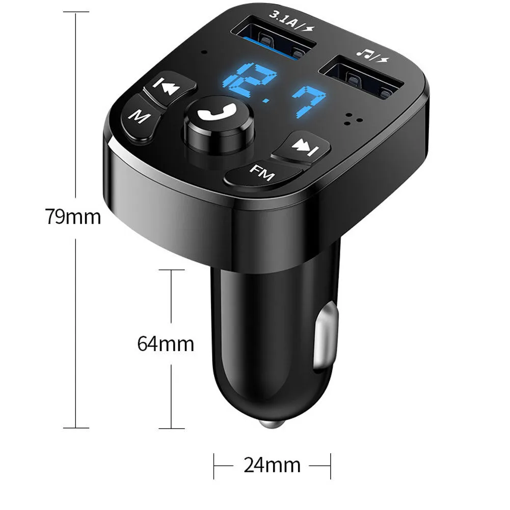 Car Multifunction Noise Reduction Car  Mp3  Player Fm Transmitter