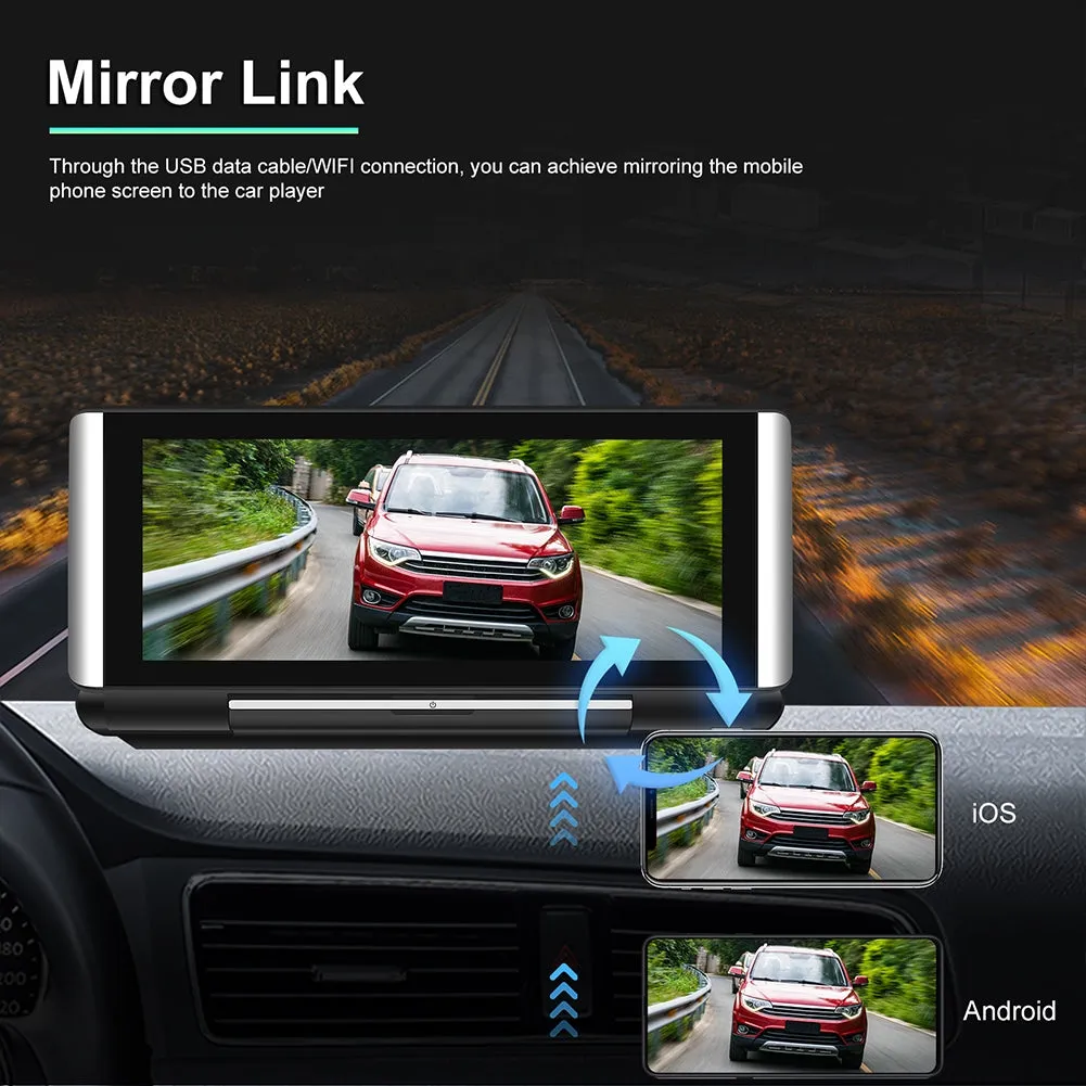 Car Stereo 6.86 inch HD Folding Screen PND Compatible For CarPlay