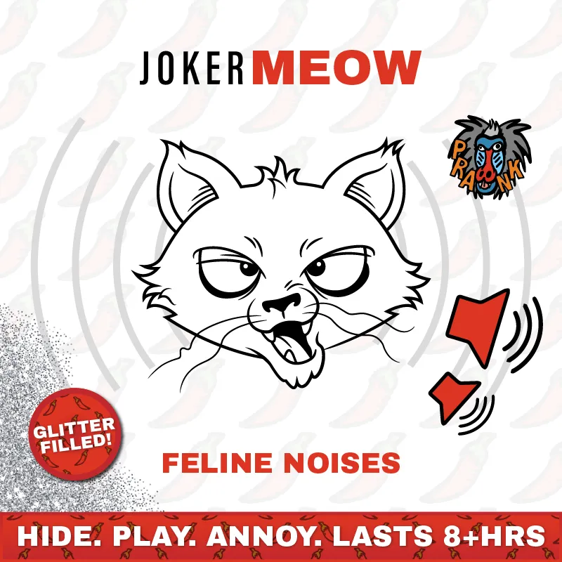 Cat Meow 😺🔊 - Joker Hiding Noise Prank (Sound   Glitter)