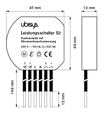 Control in-wall light switch with Ubisys S2
