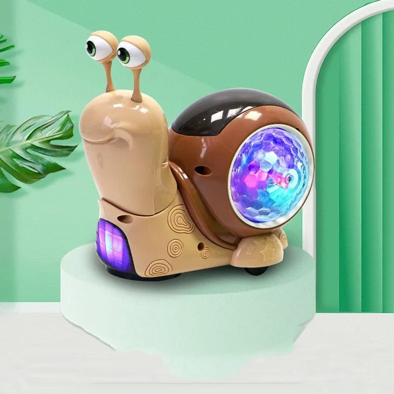 Crawling Snail Crab Toy with Musical Lights