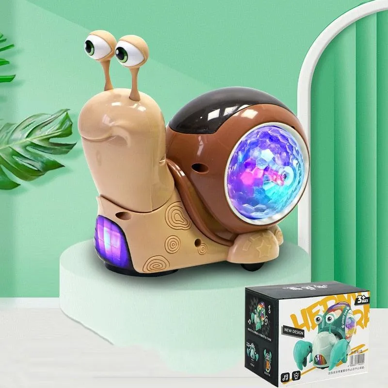 Crawling Snail Crab Toy with Musical Lights