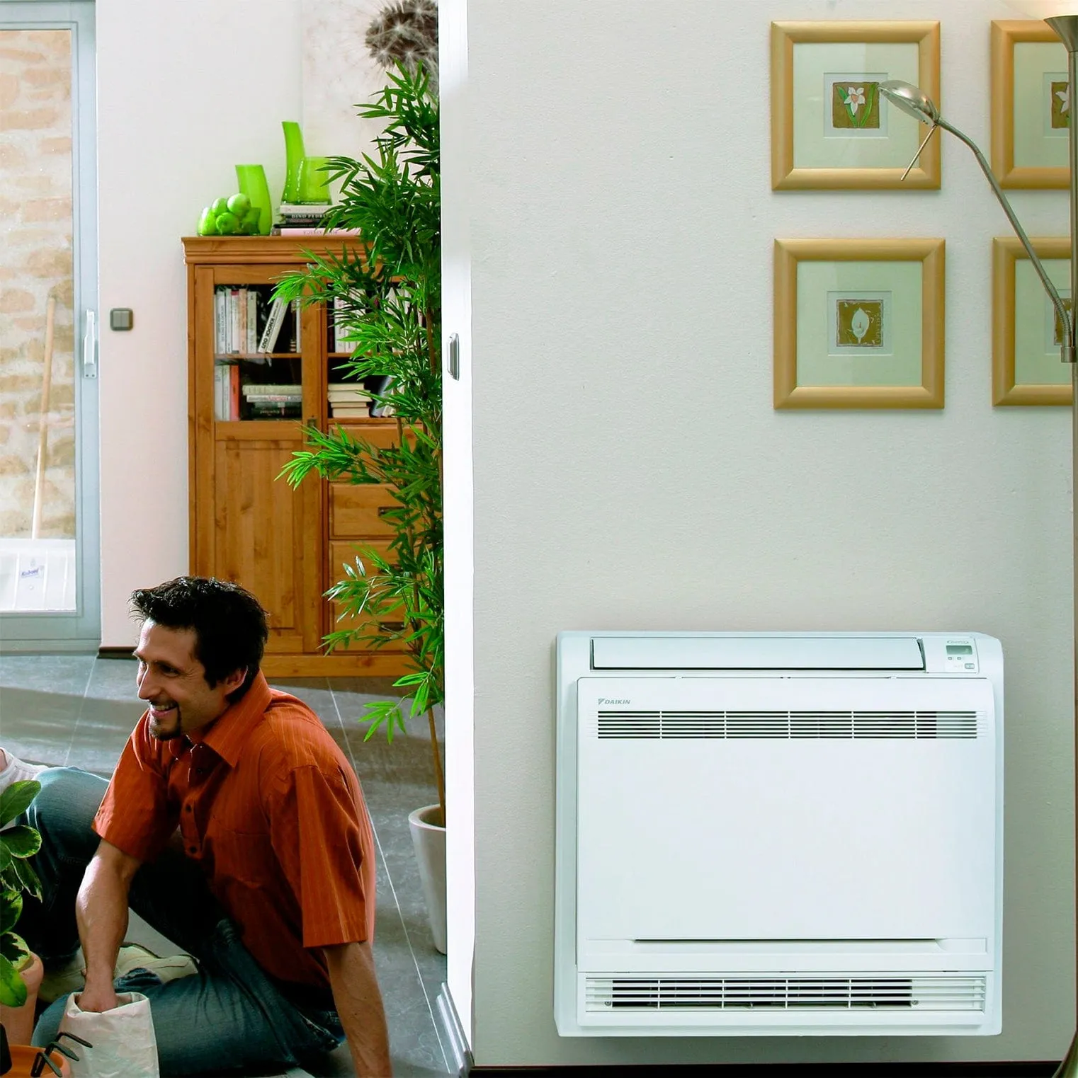 Daikin 2-Zone Floor Standing Hyper Heat Ductless Mini-Split 18000 BTU Heat Pump Air Conditioner 9k   15k - 16 SEER2