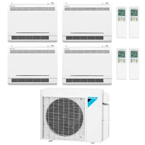Daikin 4-Zone Floor Standing Ductless Mini-Split 36000 BTU Heat Pump Air Conditioner  9k   12k   12k   12k  - 18.1 SEER2