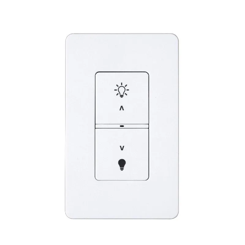 Daintree WWD2-2 2-Button Battery-Operated Wall Dimmer, Surface Mount
