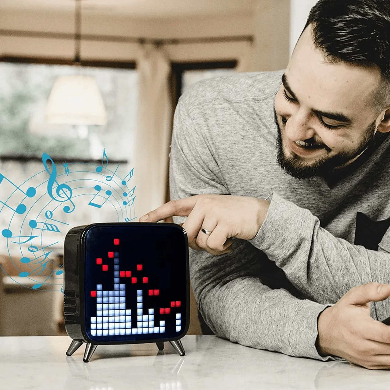Divoom Tivoo Max Pixel Art LED Display Bluetooth Speaker Black