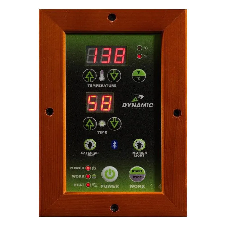 Dynamic Heming 2-Person Corner Low EMF FAR Infrared Sauna - Canadian Hemlock