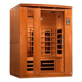 Dynamic Lugano 3-Person Full Spectrum Near Zero EMF Sauna - Canadian Hemlock