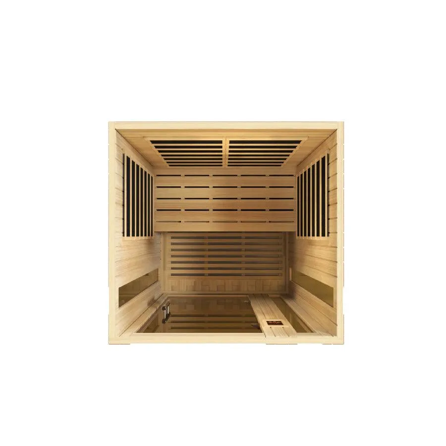 Dynamic Vittoria 2-Person Low EMF FAR Infrared Sauna - Canadian Hemlock