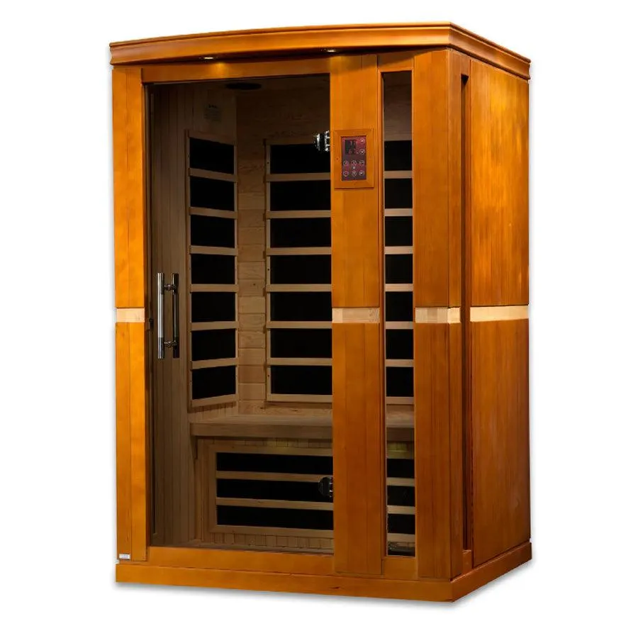 Dynamic Vittoria 2-Person Low EMF FAR Infrared Sauna - Canadian Hemlock
